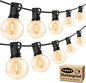 Brightever 100ft Outdoor G40 LED Globe String Lights Dimmable Waterproof Shatterproof Light Strings with 52 Bulbs Connectable Commercial Hanging Lights for Patio House Backyard Balcony
