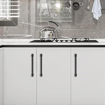 10 Pack 10 Inch (254mm) Matte Black Cabinet Handles and Drawer Pulls - Kitchen Hardware for Cabinets, Drawers, and Dressers
