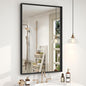 20x30 Inch Black Bathroom Mirror, Black Rectangle Mirror for Over Sink, Matte Black Aluminum Alloy Frame, Shatterproof, Anti-Rust (Horizontal/Vertical)