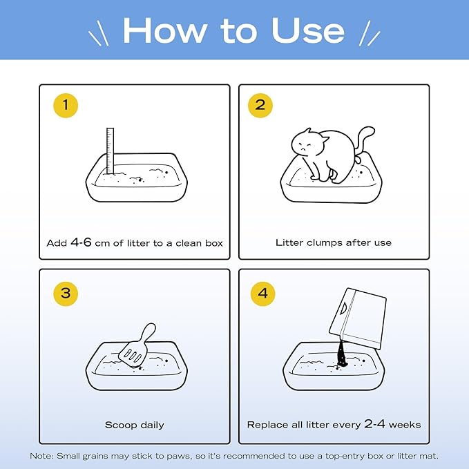 Natural Cat Litter Unscented, 100% Plant-Based, Strong Clumping Litter, Easy Scooping, Clumps Lift Cleanly, Low Dust, Corn & Cassava Litter, 5.5 LB x 3 Bags-Mewly Pet