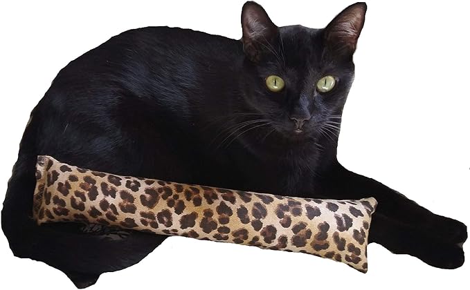 15" Catnip Cat Kicker Toys/Kitty Kick Sticks/Cat-Nip Kick Sticks (Leopard Print) (Kickers Filled with 1 oz Premium Canadian Catnip)-Mewly Pet