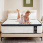 Full Size Mattress 12 Inch Full Mattress - Memory Foam & Pocket Coils Springs, Pressure Relief, Medium Firm Comfort, Motion Isolation, Ideal for All Sleep Positions, CertiPUR-US Certified