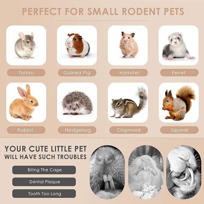 Bissap 460g/16.2oz Apple Sticks for Rabbits, Natural Bunny Chew Toys and Treats for Chinchilla Guinea Pig Hamster Gerbil Small Animals Pet Apple Wood Stick Toys Teeth Grinding-Mewly Pet