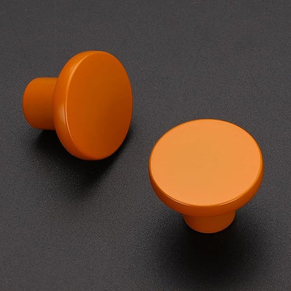 Ravinte 1 Pack Cabinet Knobs Orange Kitchen Cabinet Knobs Round Dresser Drawer Pulls Closet Door Pulls 1-1/5 Inch