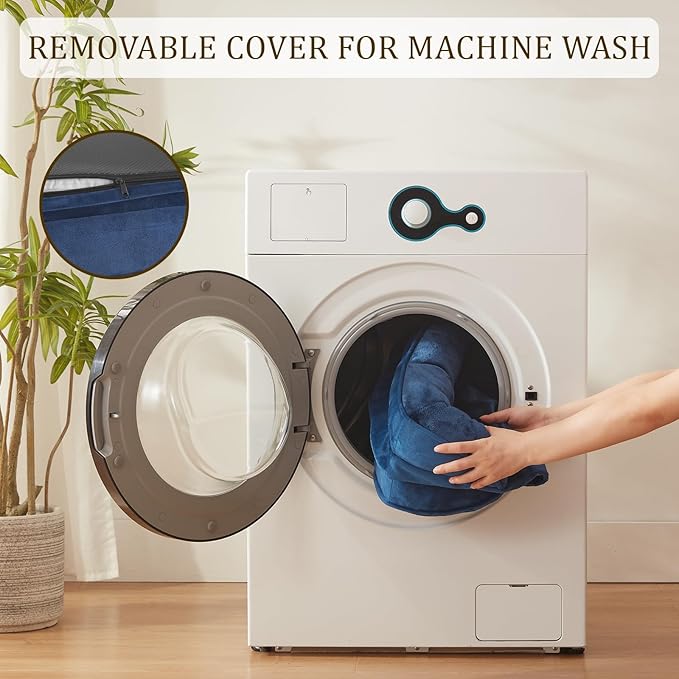 Bedfolks Orthopedic Dog Bed Extra Small, Waterproof Dog Sofa Bed for Small Dogs & Cats, Egg Foam Pet Couch Bed with Removable Washable Cover and Nonslip Bottom, Navy Blue-Mewly Pet