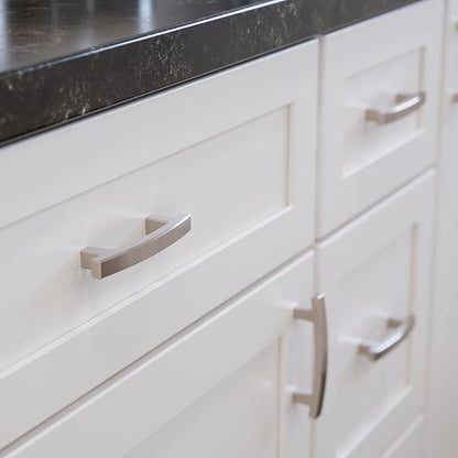 Franklin Brass Pierce (5-Pack) Cabinet Handles 3' Hole Center Satin Nickel Kitchen Drawer Pulls Dresser, Furniture Hardware P29519K-SN-B1
