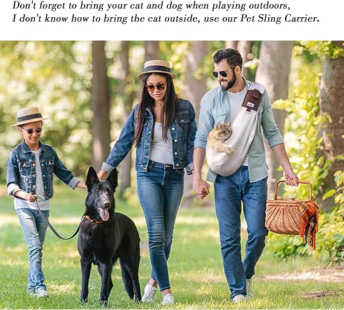 Dog Sling Carrier for Small Dogs - Front Dog Carrier with Adjustable Strap - Hands Free Pet Papoose Bag for Chest - Suitable for Puppy, Small Dogs, and Cats for Outdoor Travel,15 lbs-Mewly Pet
