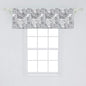 Ambesonne Tropical Window Valance, Exotic Jungle Palm Leaves Print in Greyscale Shades Floral Details, Curtain Valance for Kitchen Bedroom Decor with Rod Pocket, 54" X 18", Dimgray Pale Taupe White