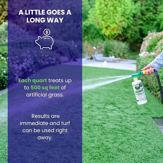 BioS+ Odor Eliminator Concentrate – Artificial Turf Cleaner for Pet Urine Outdoor & Yard Deodorizer for Dog Urine and Waste – Enzyme Formula, Safe for Pets, Kids & Plants – 1 Gallon-Mewly Pet