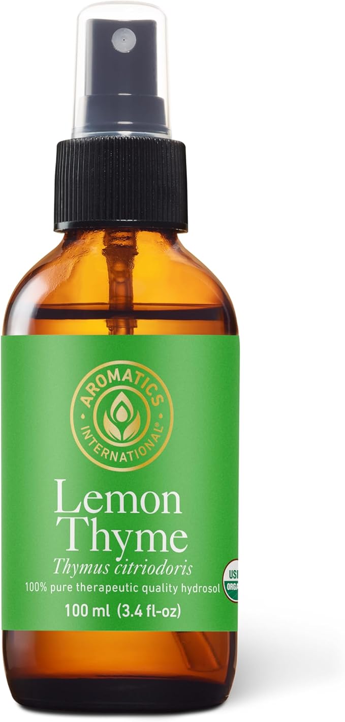 Aromatics International Lemon Thyme Hydrosol 100ml | Citrus-Herbal Aromatic Spray for Home Use-Mewly Pet