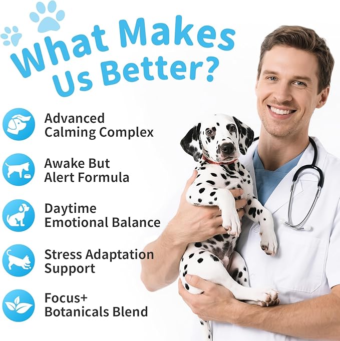 Calming Chews for Dogs – Calming Treats for Anxiety, Stress, Separation, Travel&Thunder, Relaxation & Focus Support with L-Theanine, Valerian Root, Chamomile & Ashwagandha, Bacon Flavor, 90Ct-Mewly Pet