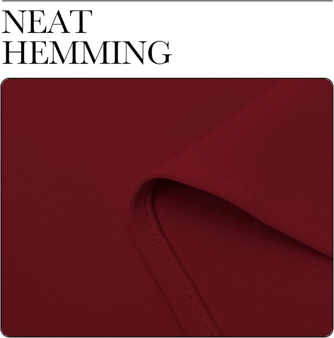 NICETOWN Burgundy Red Blackout Drapes - Window Treatment Light Blocking Privacy Curtain Panels for Christmas Window Decoration (Set of 2, 42 inches by 95-inch)