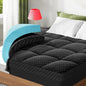 Dual Layer 3 Inch Memory Foam Mattress Topper Twin Size, 2 Inch Cooling Gel Memory Foam Plus 1 Inch Pillow Top Mattress Pad Cover, with 8-21 Inch Deep Pocket, Black