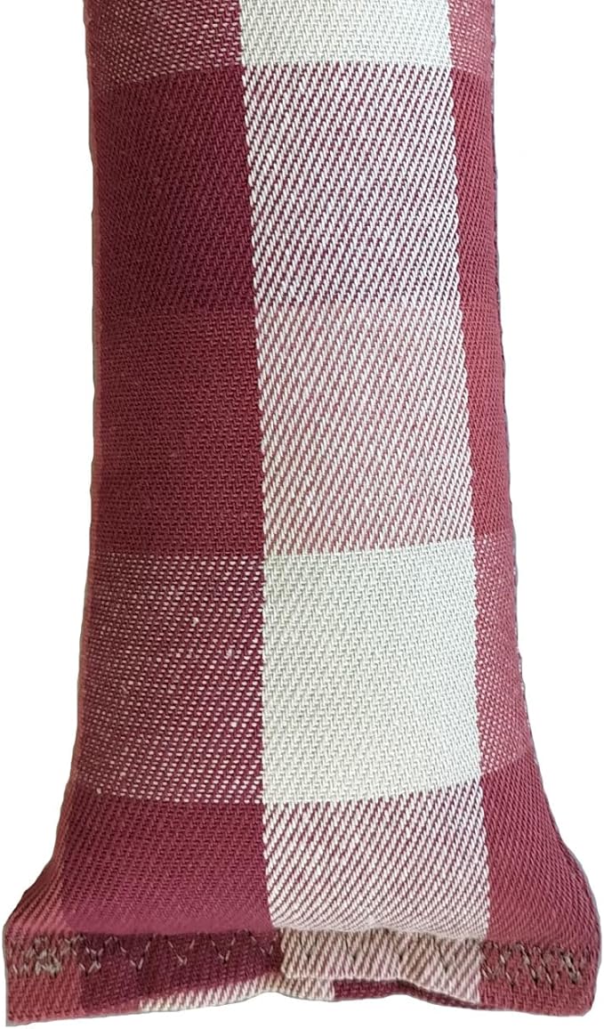 Extra Large 18" Catnip Kicker Toys/Kitty Kick Sticks/Cat-Nip Kick Sticks (Beige and Red Plaid) (Kickers Filled with 1 oz Premium Canadian Catnip)-Mewly Pet