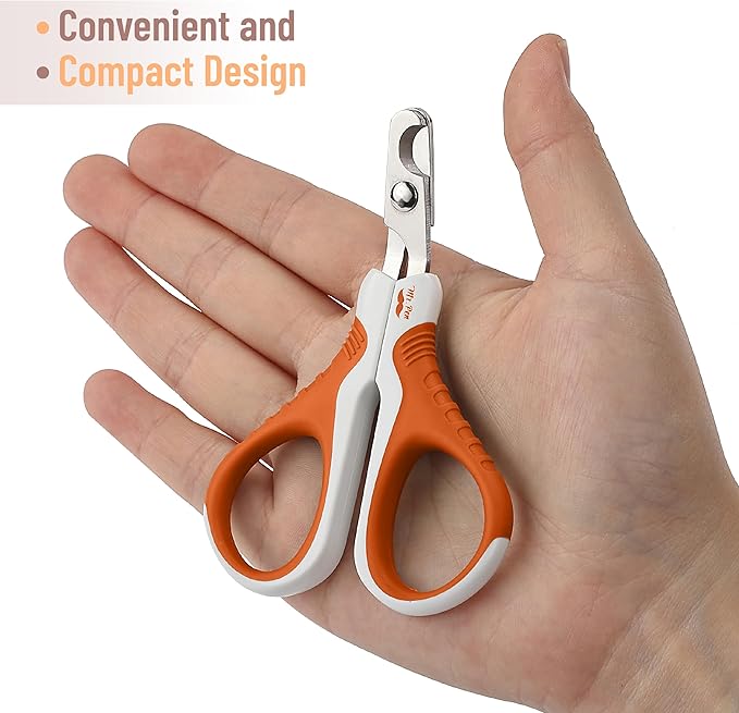 Mr. Pen Cat Nail Trimmer - Raspberry Red & White, Cat & Dog Nail Clipper-Mewly Pet