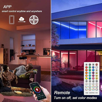 LED Lights for Bedroom 130ft Led Strip Lights Color Charging, Smart Light Strips with App Control RGB Music Sync Led Lights for Room Party Home Decoration