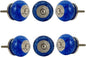 Perilla Home Set of 6 Crystal Bubble Glass Knob for Kitchen Cabinets - Crystal Glass Handles and Pull Knob for Dresser Drawer | Living Room | Kitchen | Bathroom | Closet Cupboard Furniture