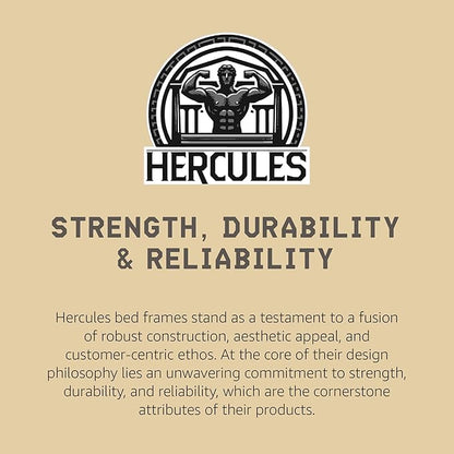 Hercules 8 Inch High Profile Foundation Mattress Box Spring Replacement, Twin