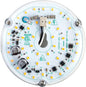 4 inch LED Retrofit Light Kit for Ceiling Fan Light Replacement Panel PCB 18W 3000K 2200LM 120V CRI90 Dimmable ETL (Warm White 3000K)