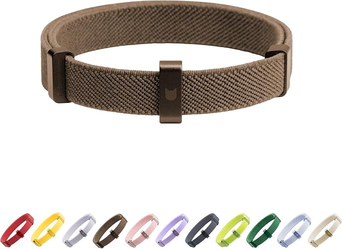 Safety Cat Collar - U.S. IDA Gold Awarding Design, Stretch Elastic Quick Release, Non Breakaway - Light Weight for Kitten, Neck Fit 5.9'-11.8' for All Small Large Cat,S(Cocoa)-Mewly Pet