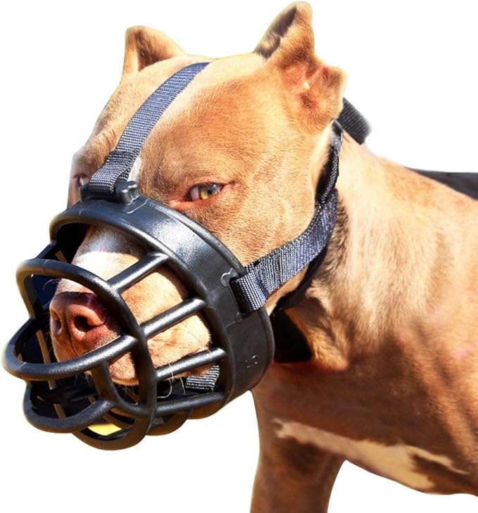 Basket Dog Muzzles-Soft Adjustable Breathable Mask Anti Biting Chewing Barking Training Dog Muzzle for Small Medium Large Dogs (Black, 2: Snout 6.7-10.2")-Mewly Pet