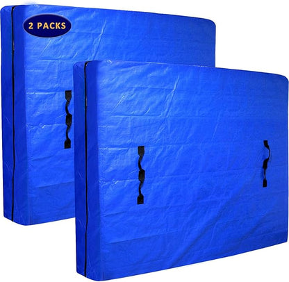 AlexHome Mattress Bag for Moving and Storage,Heavy Duty Tarp Reusable Mattress Storage Bag,Easy Carrier Mattress Moving Cover (Queen Size,2 Pack)