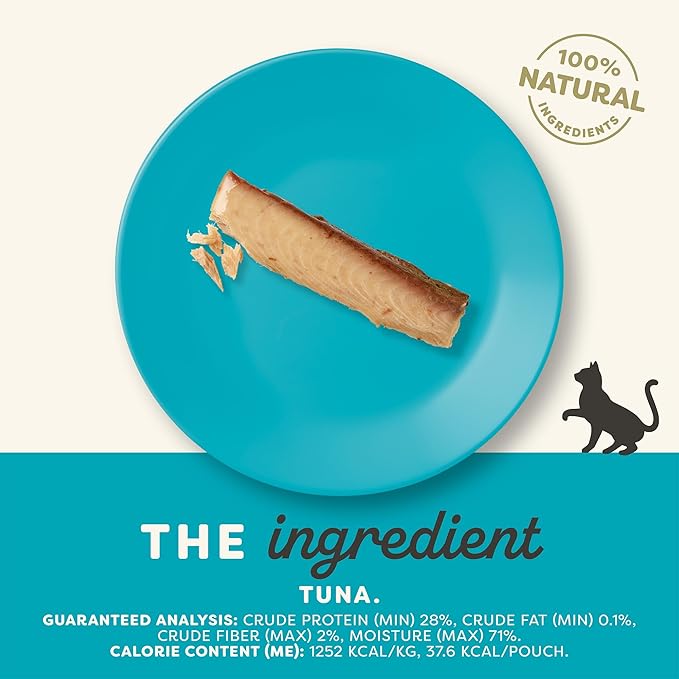 Applaws Natural Cat Treats, Grain-Free, High-Protein Whole Tuna Loins, Single-Ingredient Healthy Snack for Cats (6 x 1.06oz Loins)-Mewly Pet