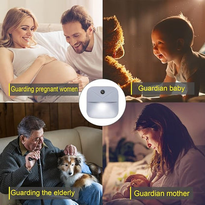 6 Pack Night Light Plug in, White LED Nightlights with Smart Dusk to Dawn Sensor, Plug into Wall Nightlights Suitable for Bedroom, Bathroom, Hallway, Kitchen, Stairs, Kids, Adults