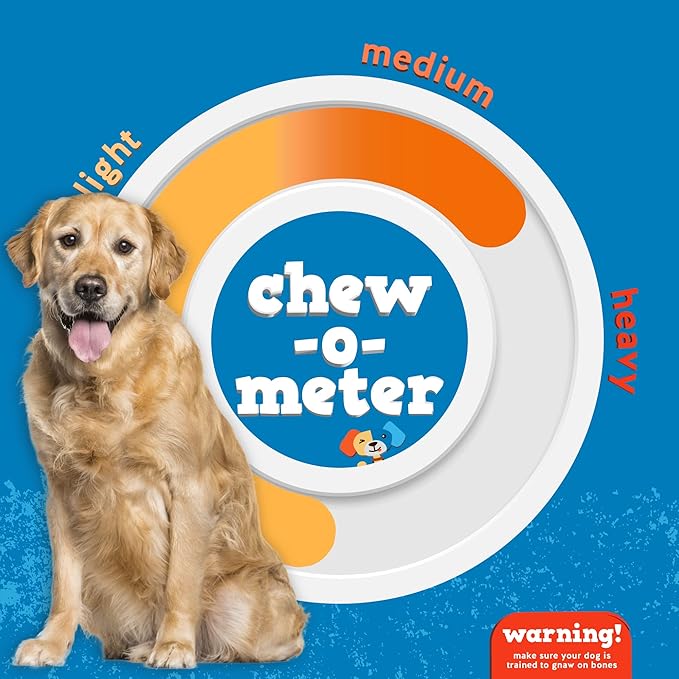 Jack&Pup Twist Beef Rib Bones for Dogs, 7" Beef Rib Bone Small Dog Bones for Puppies with Beef Jerky Twist for Flavor and Fun - Healthy Dog Bones Rib Small Dog Chew Bones (4 Count)-Mewly Pet