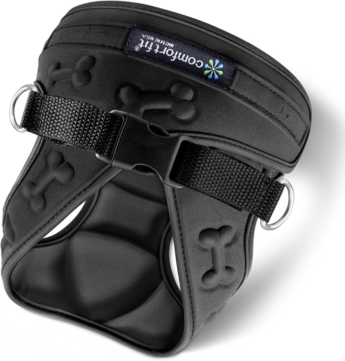 Comfort Fit Dog Harness No Pull with Leash Clips Step in Harness for Small Sized Dogs Soft Padded All Weather Dog Vest with Easy Control No Escape Adjustable Buckles for Dogs & Puppies – Black XS-Mewly Pet