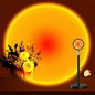 Sunset Lamp Projector for Girls, Sunset Red Color Led Lamp Mood Lighting Night Light, 180° Adjustable Sunset Lamps for Living Room Decor/Home Decor/Bedroom Decor/Christmas Gifts/Party