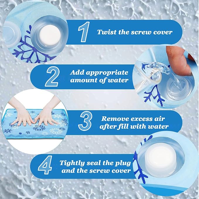 Dog Cooling Mat, Cooling Mat for Dogs & Cat, Provides Instant Relief for Small, Medium, Large Dogs, Washable, Non-Slip Design, Perfect for Hot Summer Days to Keep Pets Comfortable (L 23.6''*35.4'')-Mewly Pet