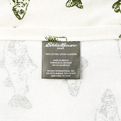 Eddie Bauer - Queen Sheets, Cotton Flannel Bedding Set, Brushed For Extra Softness, Cozy Home Decor (School of Fish, Queen)