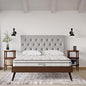 Modway MOD-7096-WHI Jenna 6" Innerspring Pillow Top King Mattress, White