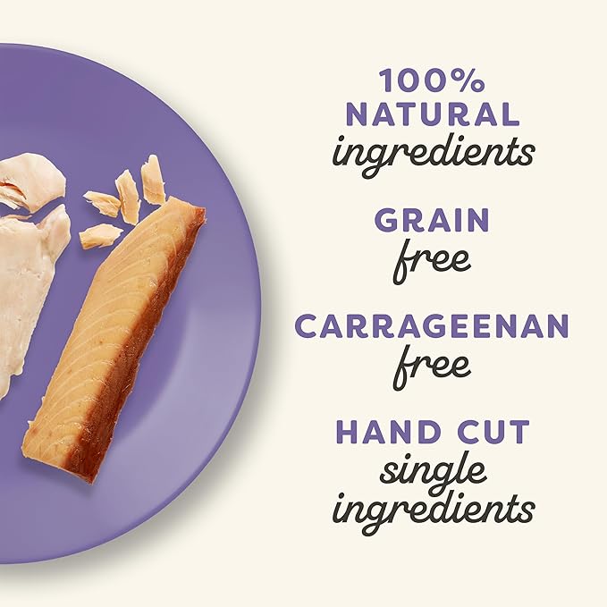 Applaws Natural Cat Treats, Grain-Free, High-Protein Whole Chicken & Tuna Loins, Single-Ingredient Healthy Snack for Cats (12 x 1.06 oz Loins)-Mewly Pet