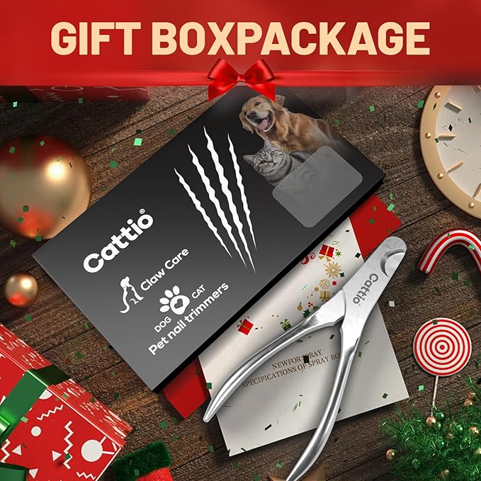 Dog Nail Clippers - All Steel Material, Built-in Spring,Heavy Duty Dog Nail Trimmer Full Metal Razor Sharp Professional for All Dogs Cats with Thick Toena,Dog Nail Trimmers-Mewly Pet