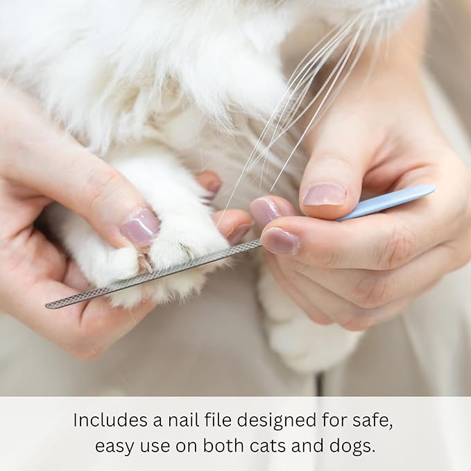 AIXINPET Dog & Cat Nail Clippers and Trimmers - with Free Nail File, Protective Guard to Avoid Over Cutting, Extra Sharp Blade - Suitable for Small to Large Dogs & Cats, Birds and Rabbits (Small)-Mewly Pet