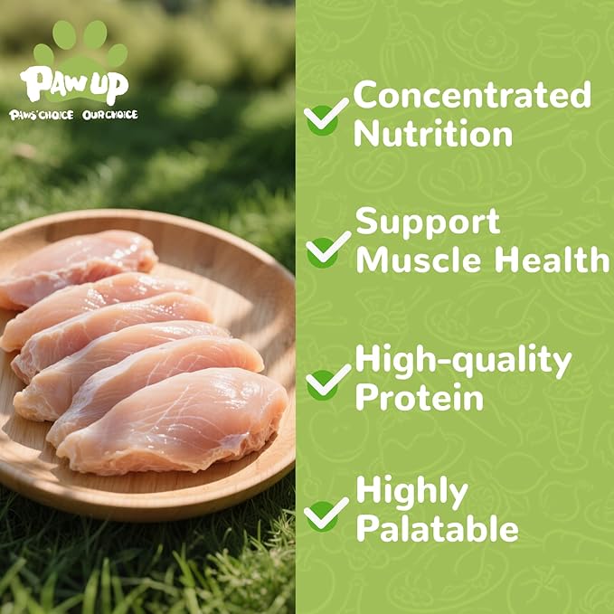 Freeze Dried Chicken for Dogs Cats, High Protein Raw Dog Food Topper, Single Fresh Ingredient Treats, 4.6oz, Rawhide Free-Mewly Pet