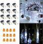 Upgraded 12 Pack Diamond Solar Wine Bottle Lights, 20 LEDs Waterproof Copper Light, Bottle Light Fairy Cork String Lights for Yard Patio Decor, DIY Birthday Gift for Mom Grandma Friend(Cool White)