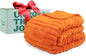 GO Premium Plush Soft Throw Blanket for Couch - Orange Fleece Blanket for Living Room, Bedroom, Home Decor - Small Couch Blanket for Men, Women (50x60 Inches)