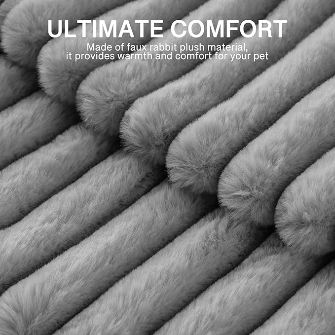 MEWOOFUN Dog Bed for Medium Dogs, Washable Large Cat Beds for Indoor Cats, Donut Pet Bed for Dogs and Cats with Anti-Slip Bottom (Grey, 27"x27"x10")-Mewly Pet