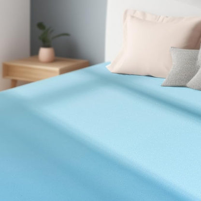 Subrtex Memory Foam Mattress Topper, Gel-Infused Memory Foam Topper, Mattress Topper for Side Stomach Sleepers, Breathable Bed Toppers (4 Inch, Twin)