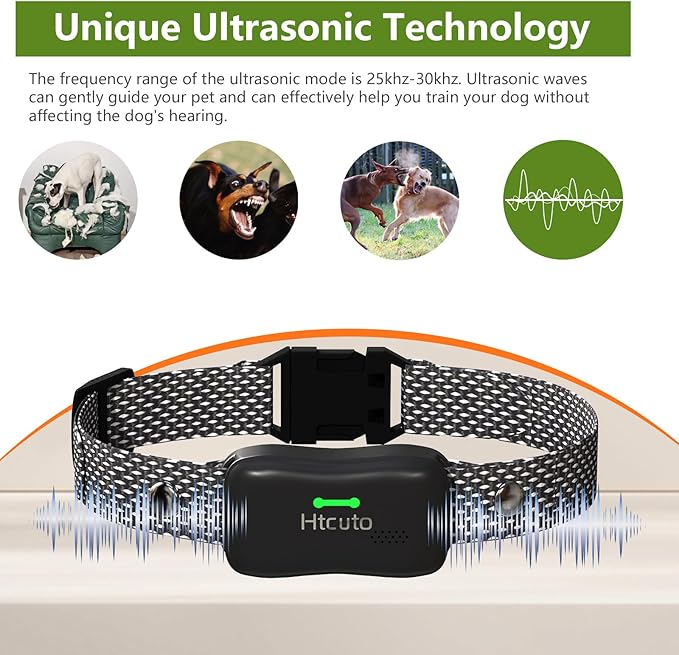 Wireless Dog Fence System for 2 Dogs 856 Acre Electric Fences for Dogs Training Fence Collar with Remote Ultrasonic Trainer Waterproof Portable Outdoor Safe Pet Containment System with 2 Collar