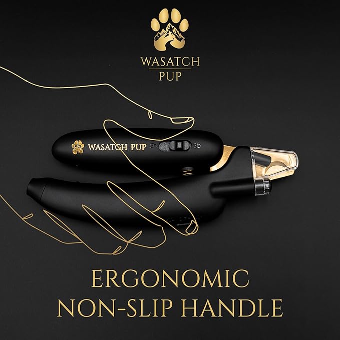 3-in-1 Dog Nail Trimmers and Pet Nail Clippers - Professional Grade with Stainless Steel Blades, LED & UV Light, and Nail Filer for Safety & Precise Toenail Pet Grooming - S to M Dogs-Mewly Pet