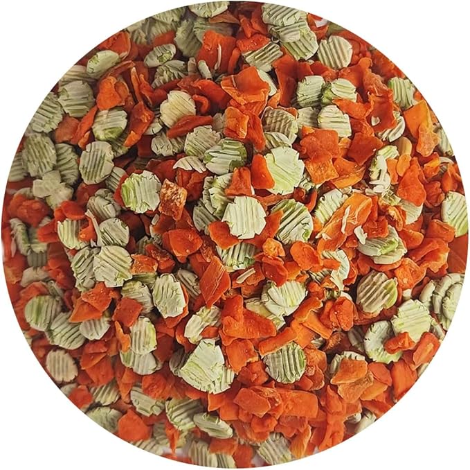 Rabbit Chew Toy - Carrot and Pea Slice Combination 11oz Treats, Suitable for Rabbits and Other Small Herbivores-Mewly Pet