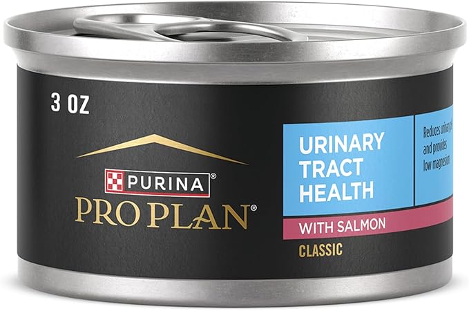Purina Pro Plan Urinary Tract Health With Salmon Classic Wet Cat Food Pate - (Pack of 24) 3 oz. Pull-Top Cans-Mewly Pet