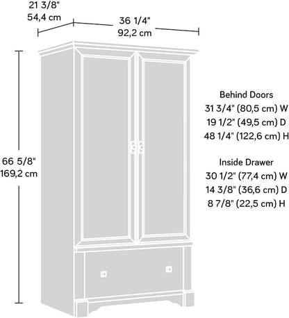 Sauder Palladia Armoire, Vintage Oak finish