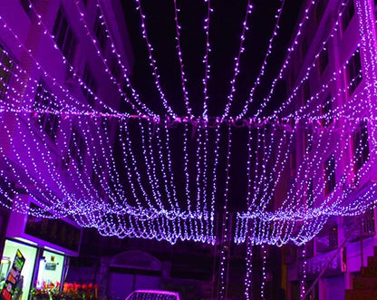 Twinkle Star, 6 Inches Indoor Outdoor, LED String Light for Christmas Wedding Party Home Garden Bedroom Outdoor Indoor Wall Decoration (Purple)