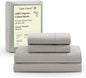LANE LINEN 100% Organic Cotton Queen Sheets, Fade Resistant Printed Soft & Comfy Luxury Cotton Sheets, Percale Weave, 15" Deep Pocket Available in Variety of Colors- Snowdrop