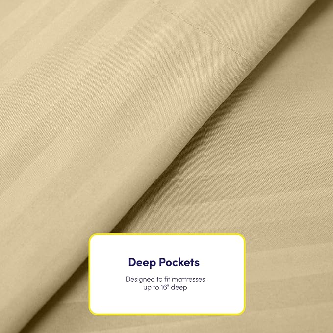 Cal King Size Bed Sheets - 6 Piece 1500 Supreme Collection Fine Brushed Microfiber Deep Pocket California King Sheet Set Bedding - 2 Extra Pillow Cases, Great Value, California King, Dobby Sage